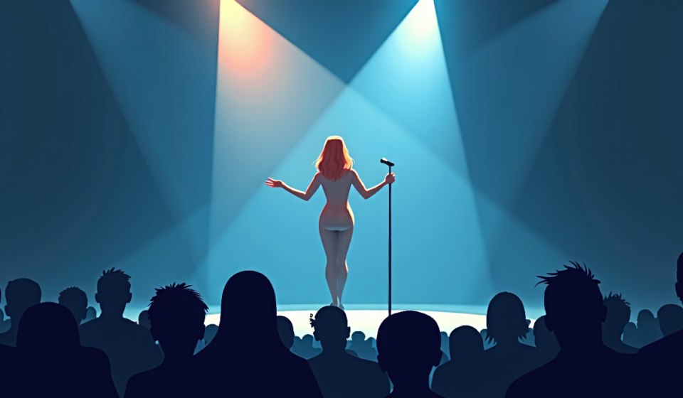 Celine Dion’s Triumphant Return: First Concert in Six Years After Rare Disorder — AI-generated editorial illustration