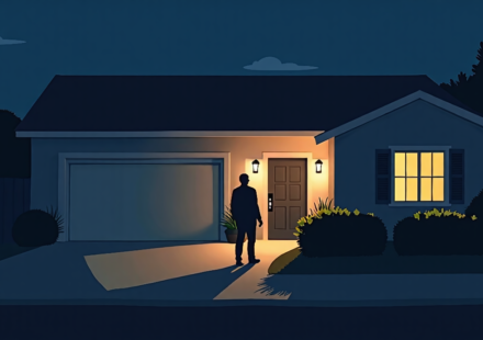 Uninvited Visitor at Harris‑Emhoff Malibu Home Triggers Sheriff Call — AI-generated editorial illustration