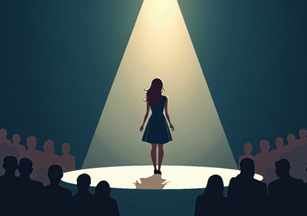 Celine Dion Breaks Down in Tears During First French Residency Show — AI-generated editorial illustration