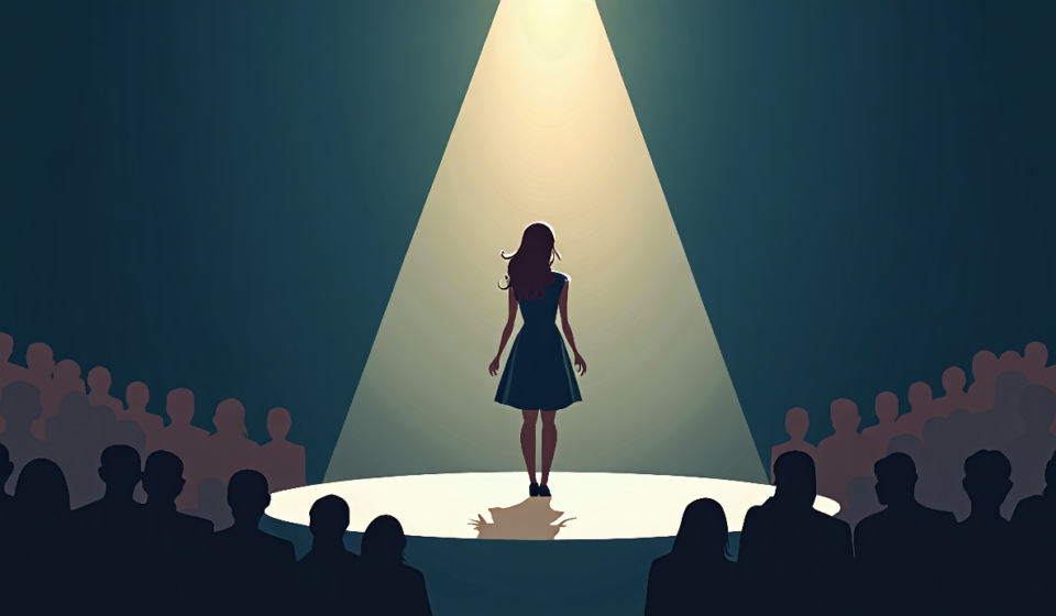 Celine Dion Breaks Down in Tears During First French Residency Show — AI-generated editorial illustration