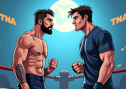 Leon Slater Responds to Grayson Waller’s TNA Critique — AI-generated editorial illustration