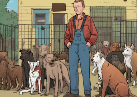 Adult Star Charlie Forde Turns Her Spotlight to Animal Charities — AI-generated editorial illustration