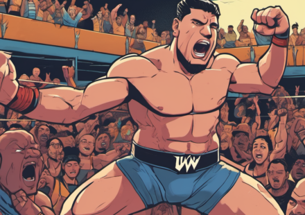 TJP Set to Face Jordan Cruz at UWN Sunday Night Slam — AI-generated editorial illustration
