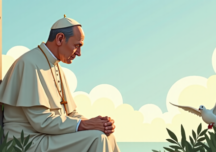Pope Leo Remembers 9/11, Urges Global Peace — AI-generated editorial illustration