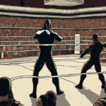 Sikoa, Rollins & Knight Shake Up WWE Chile with ‘Too Cool’ Dance — AI-generated editorial illustration