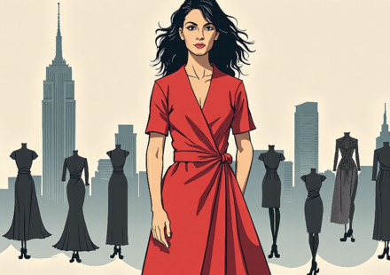 Diane von Furstenberg: Life, Love, and the Iconic Wrap Dress — AI-generated editorial illustration
