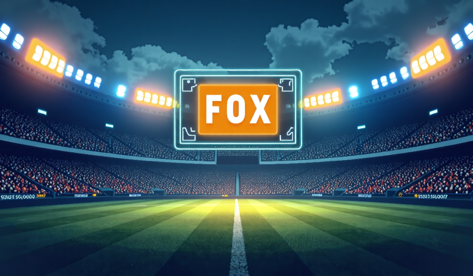 Polymarket’s FOX Promo Code Gives $50 Bonus for NFL Sunday — AI-generated editorial illustration