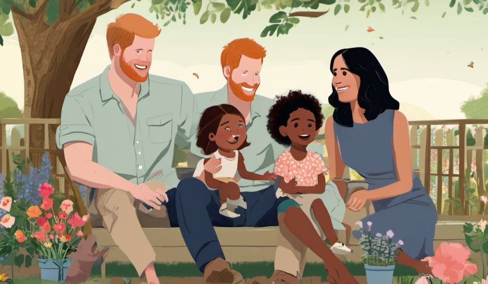 Meghan Markle Shares Intimate Glimpse of Harry’s New UK Life — AI-generated editorial illustration