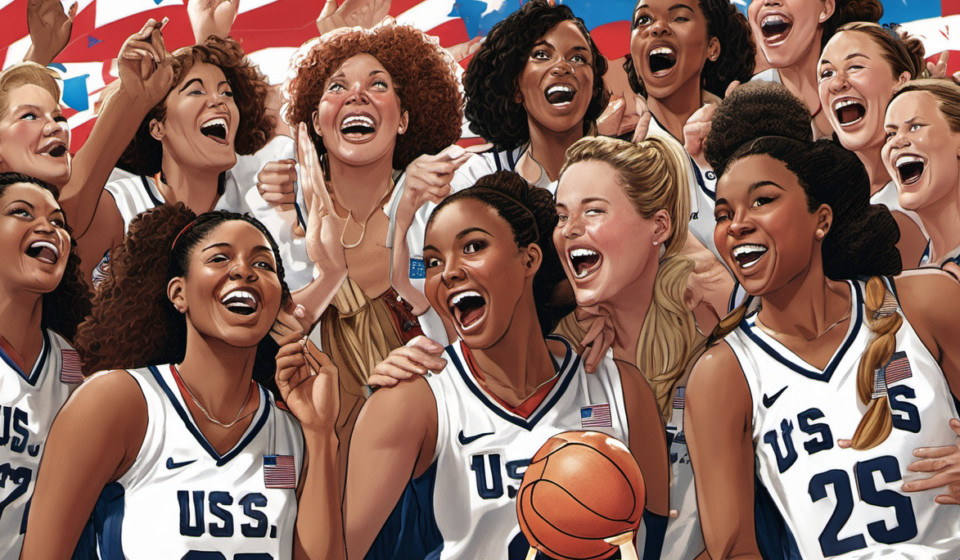 USA Clinches Fifth Consecutive Women’s FIBA World Cup Title Over France — AI-generated editorial illustration