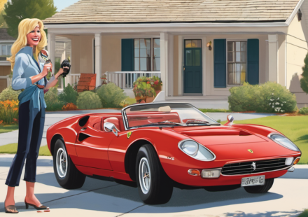 Heidi Klum Surprises Son Henry with Ferrari for 21st Birthday — AI-generated editorial illustration