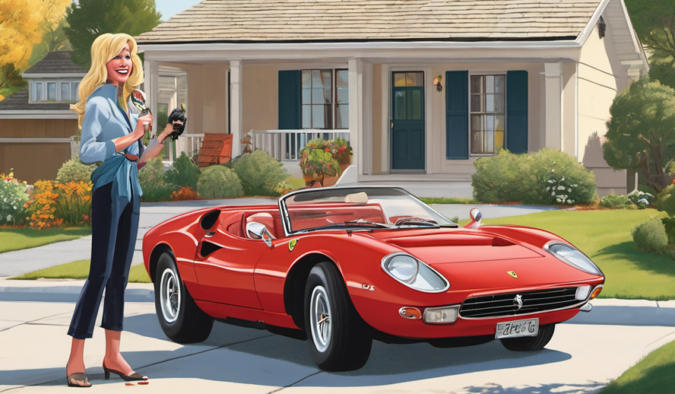 Heidi Klum Surprises Son Henry with Ferrari for 21st Birthday — AI-generated editorial illustration