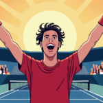 Zverev Claims U.S. Open Title, Defeating Ben Shelton — AI-generated editorial illustration