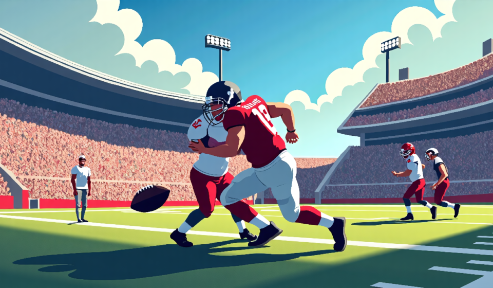 Kyler Murray’s Vikings Debut Cut Short After Head Hit — AI-generated editorial illustration