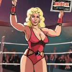 Missy Hyatt Auctions Off Breast Implants: A Surprising Twist in Wrestling Fame — AI-generated editorial illustration