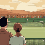 Savannah Guthrie Braces for U.S. Open Final Amid Personal Challenges — AI-generated editorial illustration