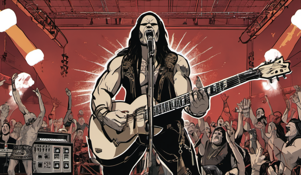 Accept’s New Album Features Chris Jericho & Billy Corgan — AI-generated editorial illustration
