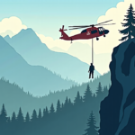 70‑Year‑Old Hiker Rescued After a Week in Michigan’s Isle Royale — AI-generated editorial illustration