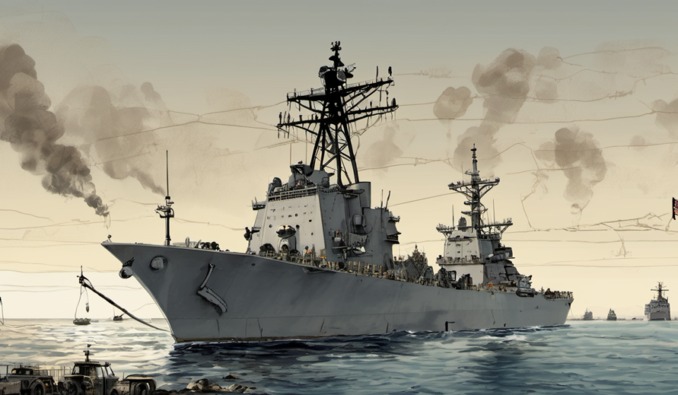 U.S. Forces on High Alert as Iran and Allies Target Energy Supply — AI-generated editorial illustration