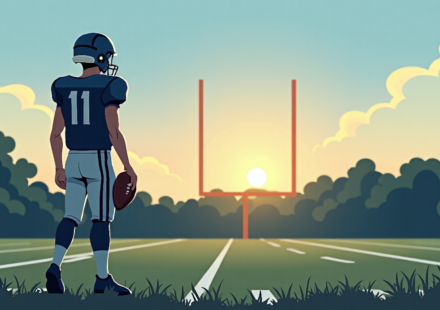 Jayden Daniels Owns Stefon Diggs’ Penalty After 24-22 Loss — AI-generated editorial illustration