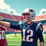 Tom Brady Criticizes Commanders’ 2‑Point Playcall in Eagles Loss — AI-generated editorial illustration