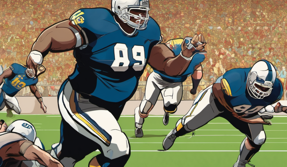 Zack Baun Leads Eagles to Midseason Dominance vs. Commanders — AI-generated editorial illustration