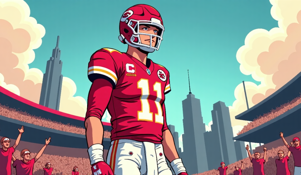 Chiefs’ 2026 Focus: Patrick Mahomes’ Response to 2025’s Disappointing Finish — AI-generated editorial illustration