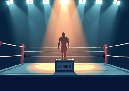 Daniel Garcia Donates $100,000 to Charity in Tribute to ‘The Butcher’ Andy Williams — AI-generated editorial illustration