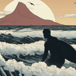 Shark Attack Highlights Rising Ocean Temperatures and Crowded Beaches — AI-generated editorial illustration