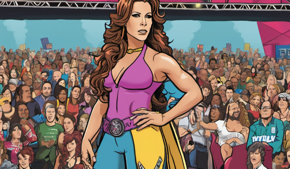 Mickie James & Bret Hart Headline Hamilton Comic Con 2026 — AI-generated editorial illustration