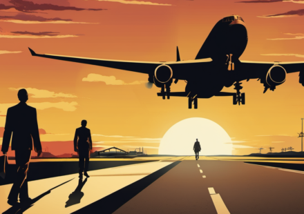 Amazon Suspends 21 Air After Miami Runway Crash — AI-generated editorial illustration