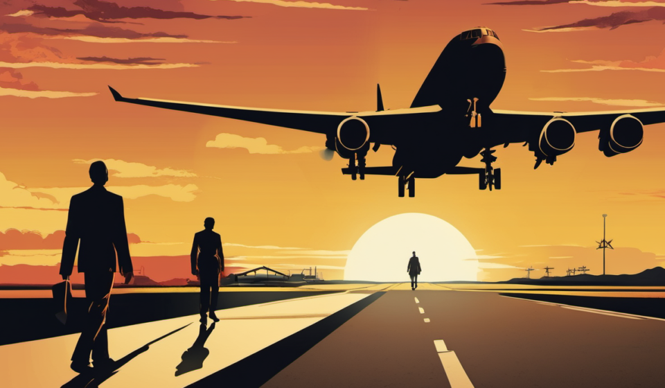 Amazon Suspends 21 Air After Miami Runway Crash — AI-generated editorial illustration