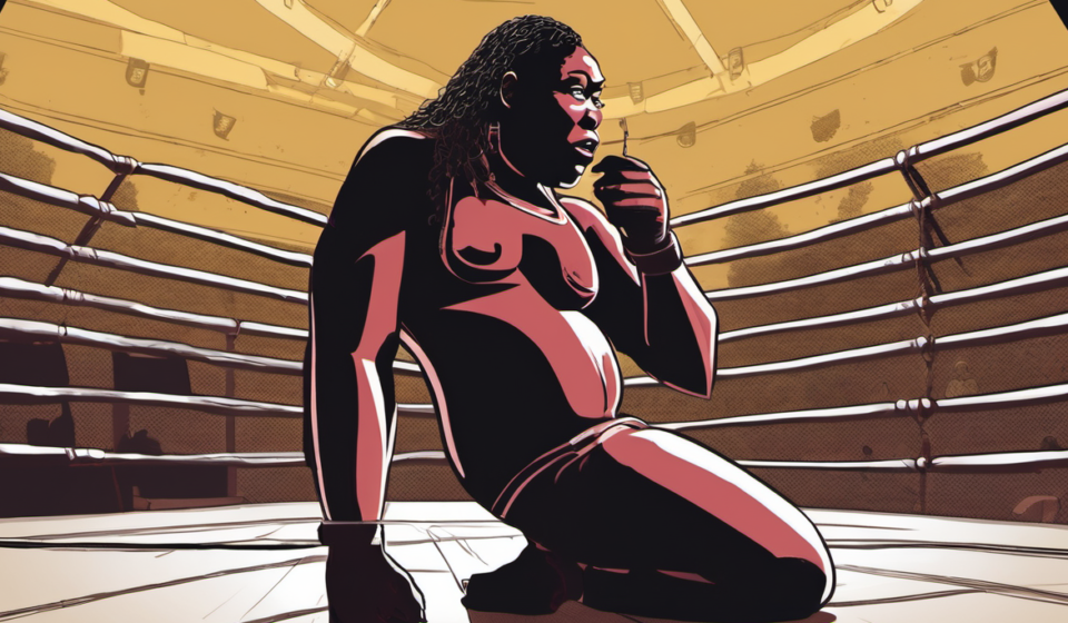Awesome Kong Reveals WWE Called Her Before She Reached Out — AI-generated editorial illustration