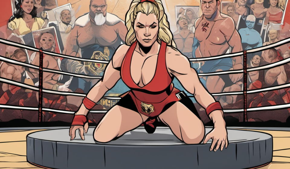 Natalya Weighs In: Nepo Babies Must Earn Their Spot in Wrestling — AI-generated editorial illustration