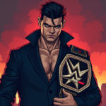 Dominik Mysterio Reveals He’d Be an ‘Absolutely Despicable’ WWE Champion — AI-generated editorial illustration