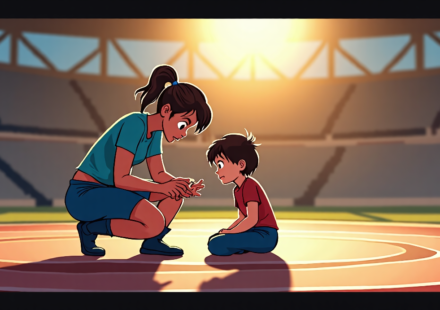 Athena Credits Her Guidance in Maya World’s AEW Breakthrough — AI-generated editorial illustration
