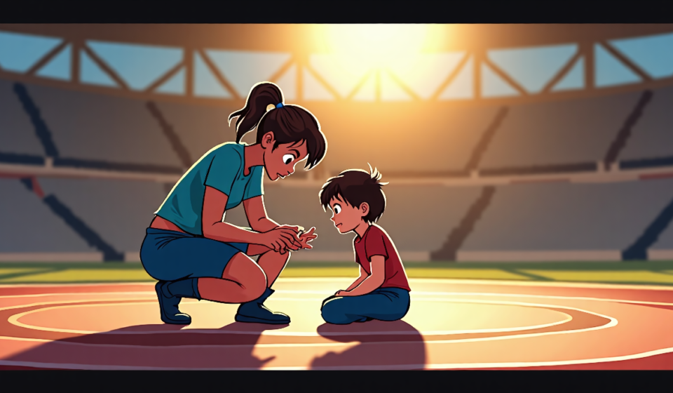 Athena Credits Her Guidance in Maya World’s AEW Breakthrough — AI-generated editorial illustration