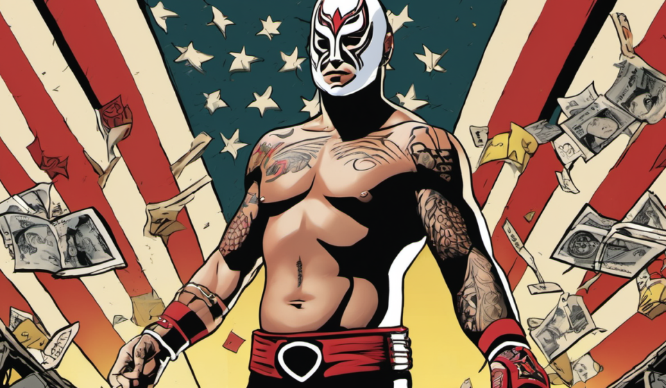 Rey Mysterio Still Holds a Strange Souvenir from His 2010 CM Punk Feud — AI-generated editorial illustration