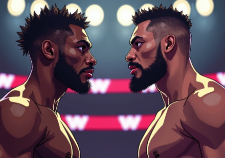 Je’Von Evans Says He Still Has Unfinished Business With Oba Femi — AI-generated editorial illustration
