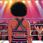 Thekla Reflects on the Wild Austrian Wrestling Show That Sparked Her Career — AI-generated editorial illustration