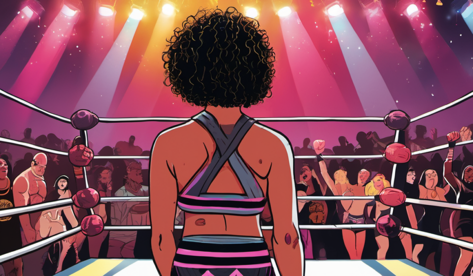 Thekla Reflects on the Wild Austrian Wrestling Show That Sparked Her Career — AI-generated editorial illustration