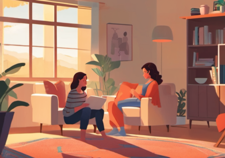 Raising Confident, Conscious Daughters in a Social‑Media World — AI-generated editorial illustration