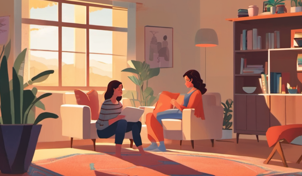 Raising Confident, Conscious Daughters in a Social‑Media World — AI-generated editorial illustration