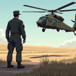 U.S. Airman’s Moment of Pride After Iran Rescue — AI-generated editorial illustration