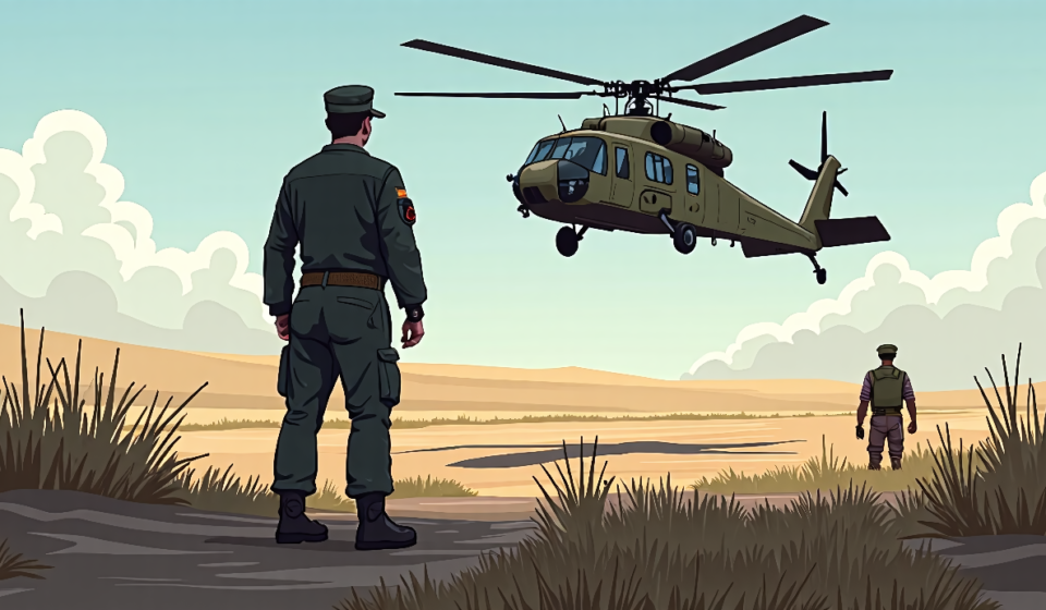 U.S. Airman’s Moment of Pride After Iran Rescue — AI-generated editorial illustration