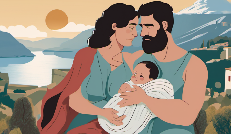 Greek Couple Welcomes Daughter After 22‑Year Frozen Embryo — AI-generated editorial illustration