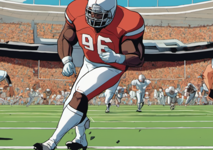 Myles Garrett’s Week 1 Play Forces Rams to Opt for Knee Surgery — AI-generated editorial illustration