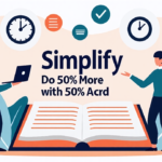 Axios Founders Reveal How to Do 50% More With 50% Less — AI-generated editorial illustration