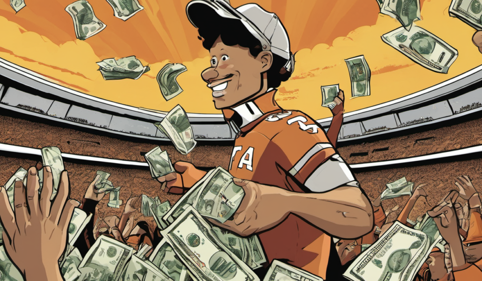 Texas’ 35‑Point Comeback Yields $2.1 Million Win for Bold Bettor — AI-generated editorial illustration