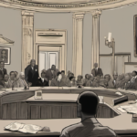 Democrat Faces Backlash Over Debunked Lynching Claims — AI-generated editorial illustration