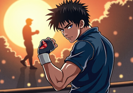 Endo Seeks GHC Title Before Iino: A New Motivational Rivalry — AI-generated editorial illustration